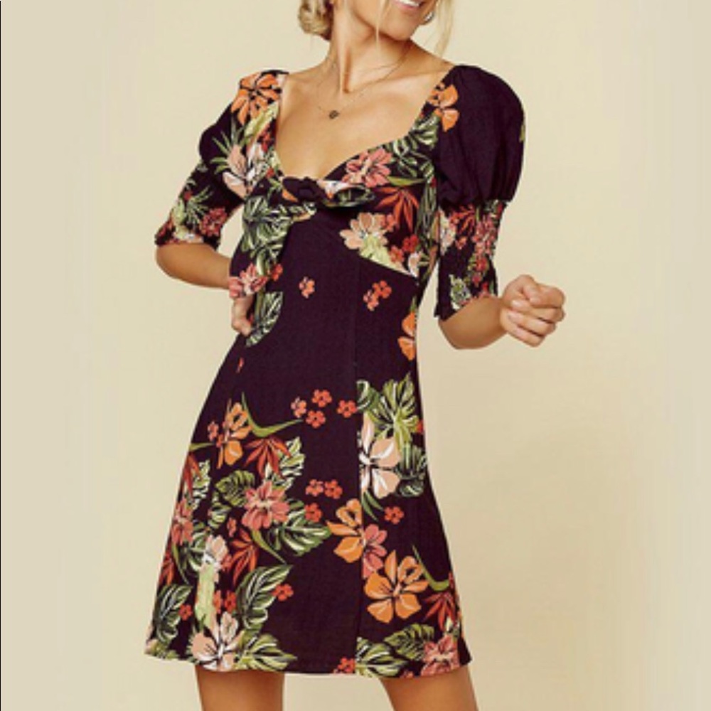 Lost + Wander Aloha Lei Mini Dress